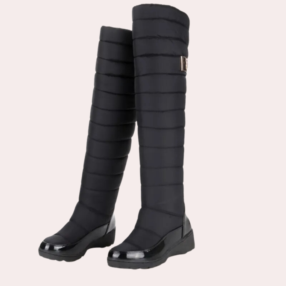 Warm Overknee Boots with Timeless Style - Sofia-Black-3-The Livary