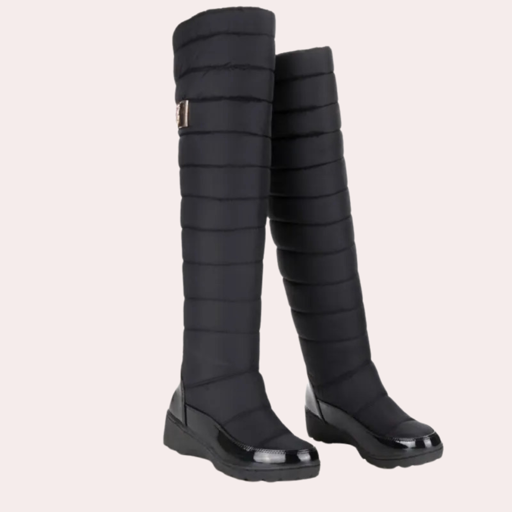 Warm Overknee Boots with Timeless Style - Sofia-Black-3-The Livary
