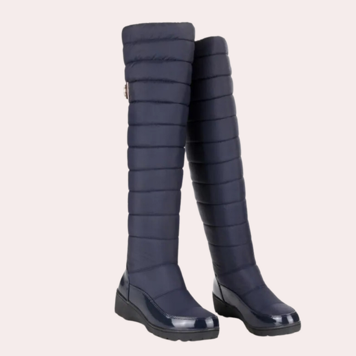 Warm Overknee Boots with Timeless Style - Sofia-Black-3-The Livary