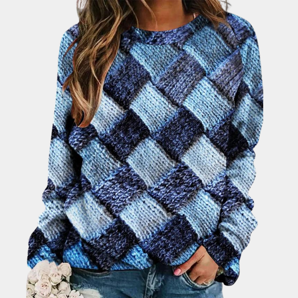 Cheerful Sweater for Women - Nova-Blue-XS-The Livary