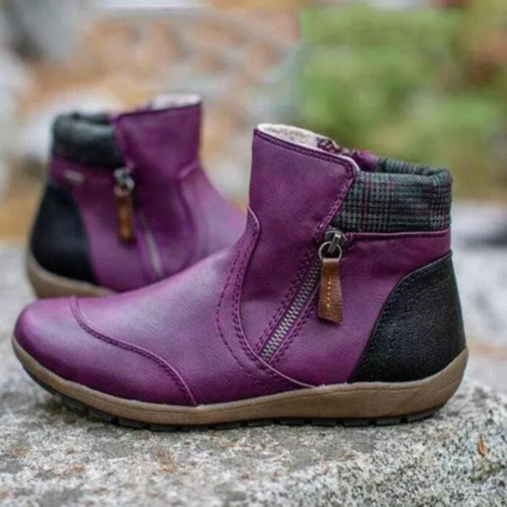 Stylish Waterproof Women's Boots - Isabeau-Purple-2.5-The Livary