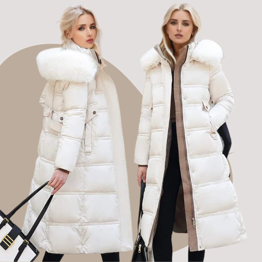 Luxury Faux Fur Winter Coat for Women - Amara-Brown-S-The Livary