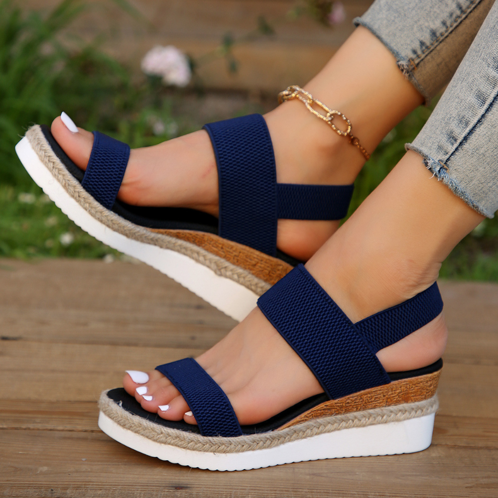 Comfortable Ladies Sandals for Every Day - Noa-Blue-2.5-The Livary