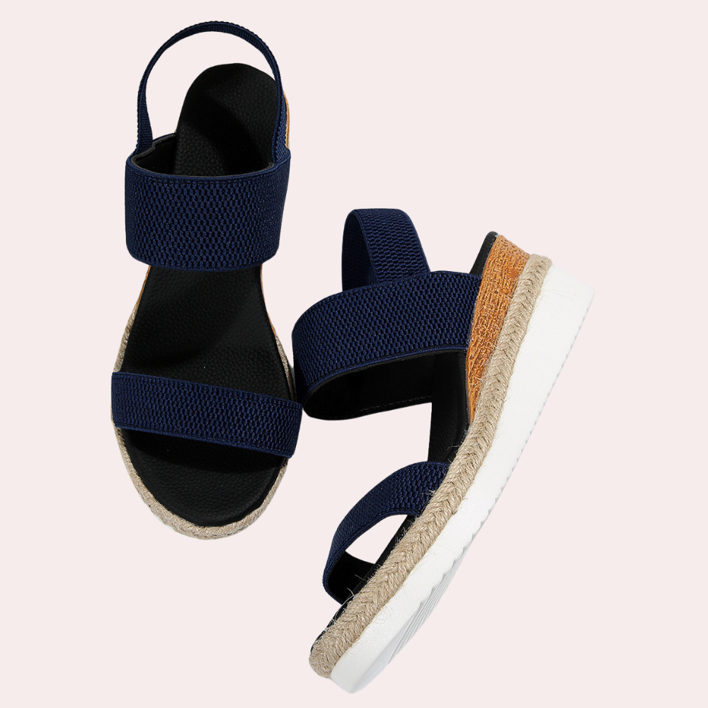 Comfortable Ladies Sandals for Every Day - Noa-Blue-2.5-The Livary
