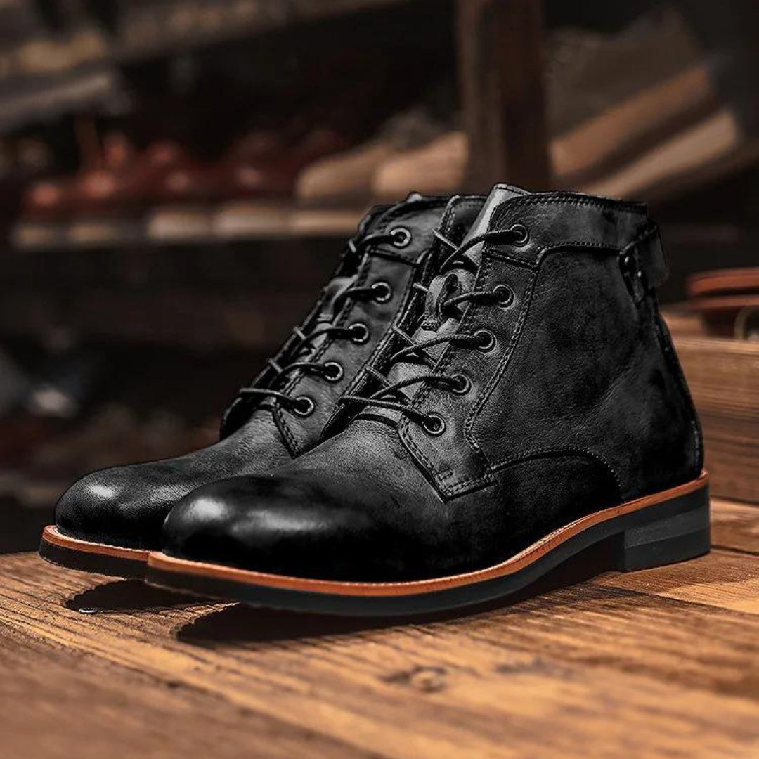 Classic Men's Boots with Ultimate Comfort - Cassian-Black-6-The Livary