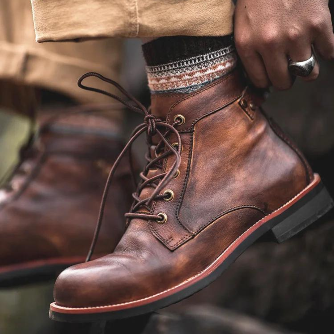 Classic Men's Boots with Ultimate Comfort - Cassian-Brown-6-The Livary