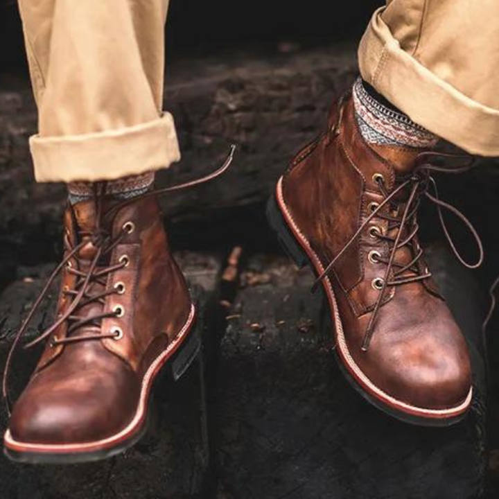 Classic Men's Boots with Ultimate Comfort - Cassian-Brown-6-The Livary