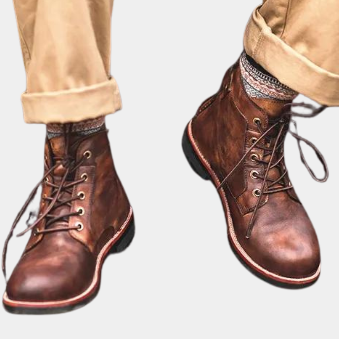 Classic Men's Boots with Ultimate Comfort - Cassian-Brown-6-The Livary