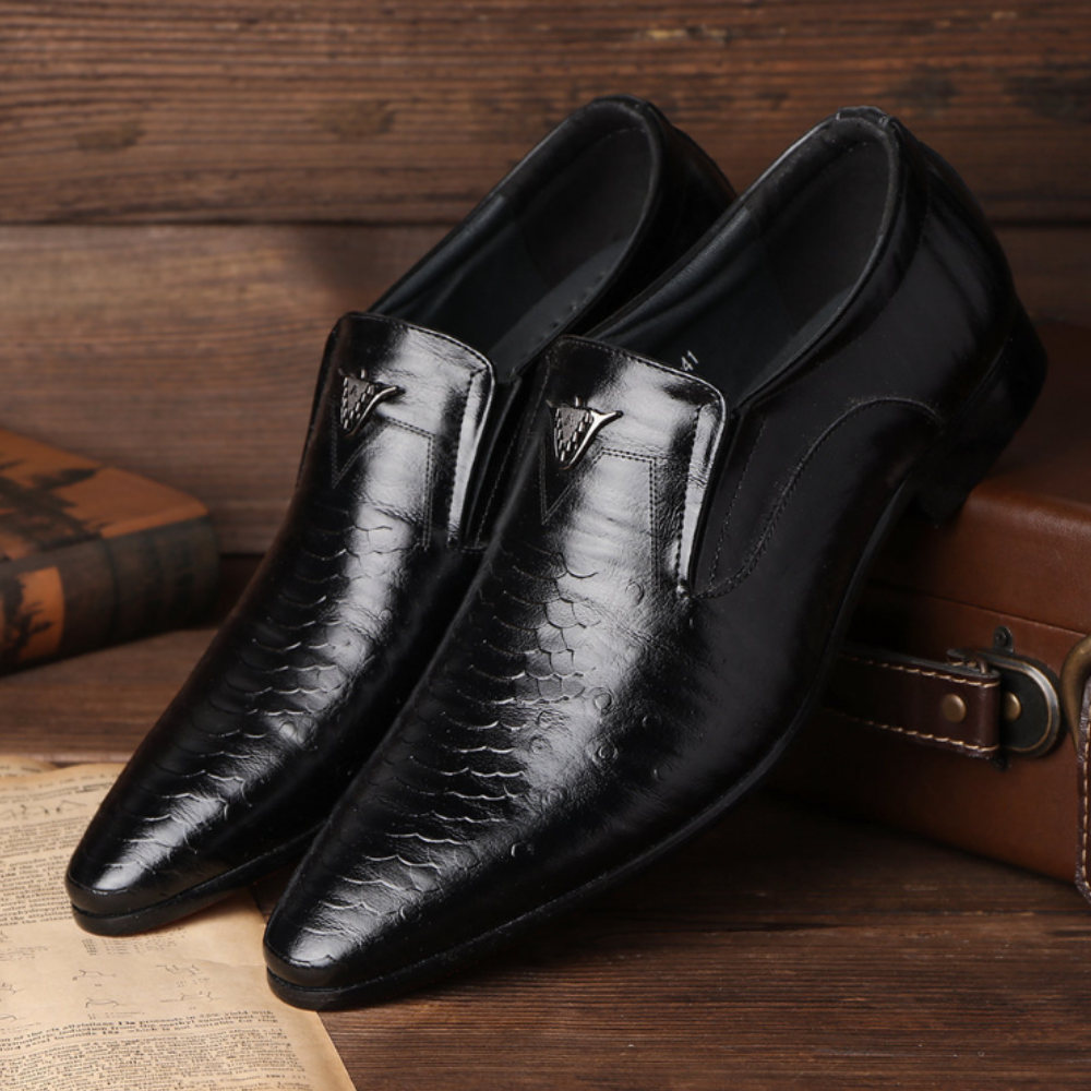 Classic and Stylish Men's Shoes - Dario-Black-6-The Livary
