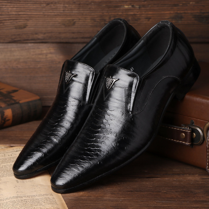 Classic and Stylish Men's Shoes - Dario-Black-6-The Livary