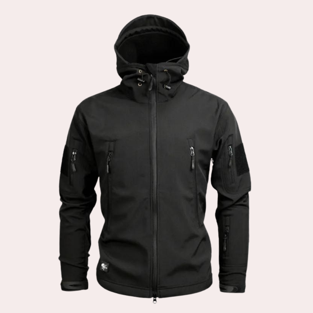 Weather-resistant Outdoor Jacket for Men - Orson-Black-S-The Livary