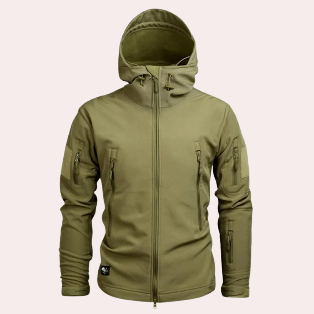 Weather-resistant Outdoor Jacket for Men - Orson-Khaki-S-The Livary