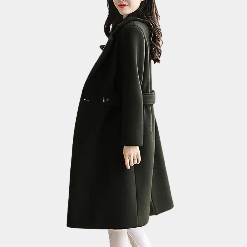 Luxury Ladies Winter Coat - Elise-Black-XS-The Livary