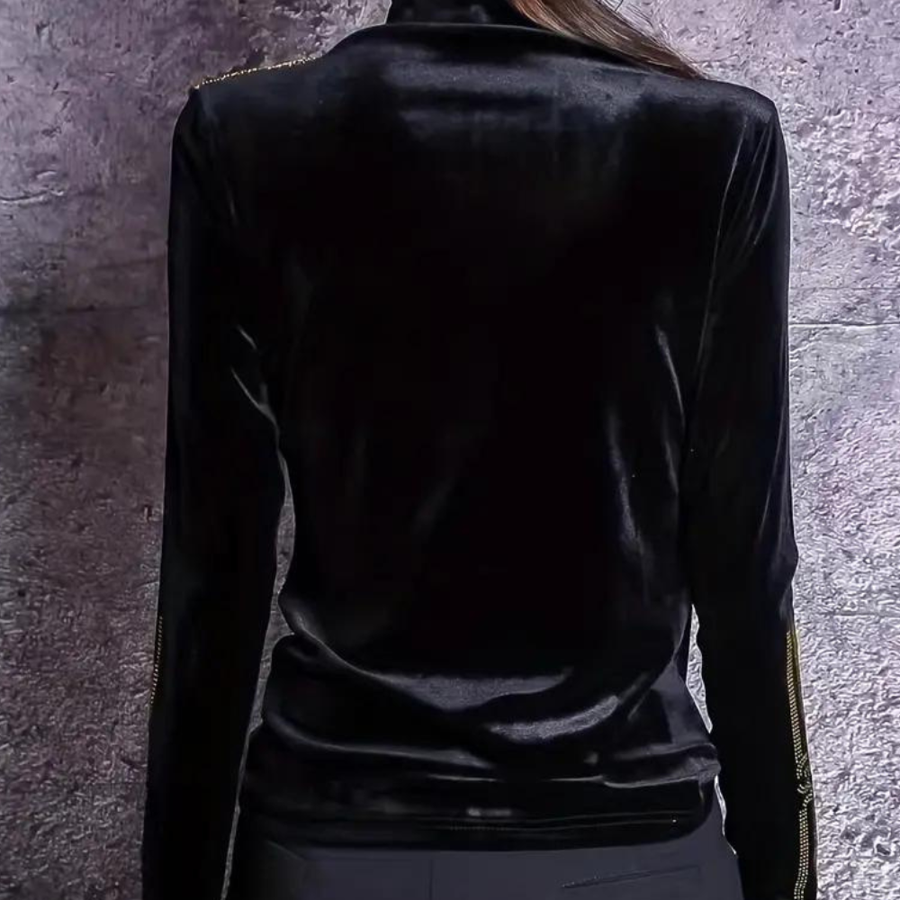 Ladies' Sweater with High Collar - Elise-XS-The Livary