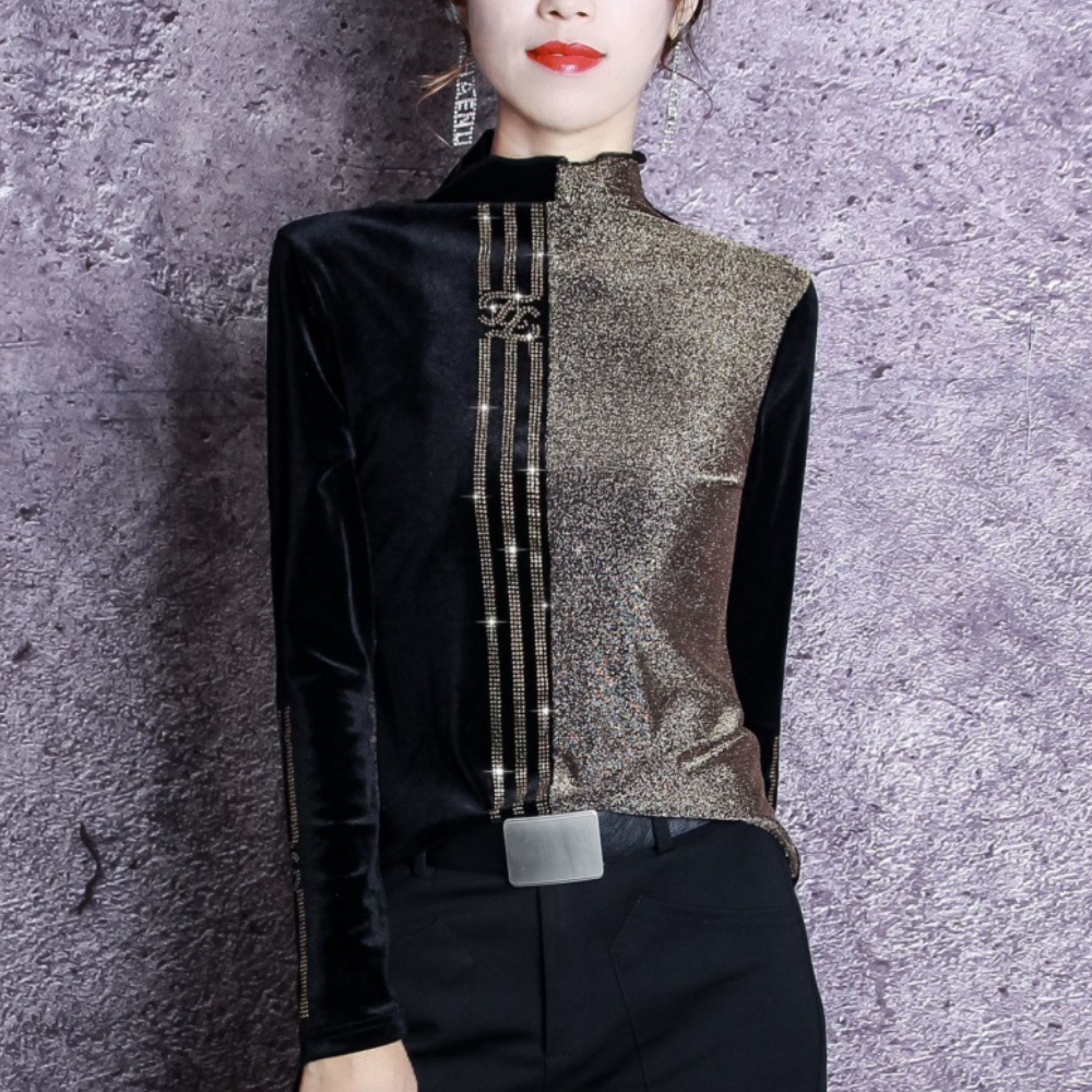 Ladies' Sweater with High Collar - Elise-XS-The Livary