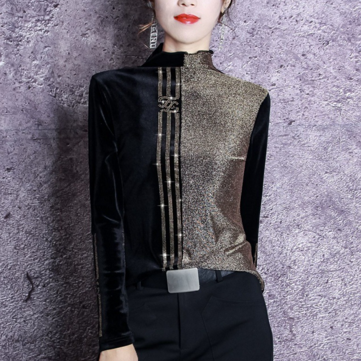 Ladies' Sweater with High Collar - Elise-XS-The Livary