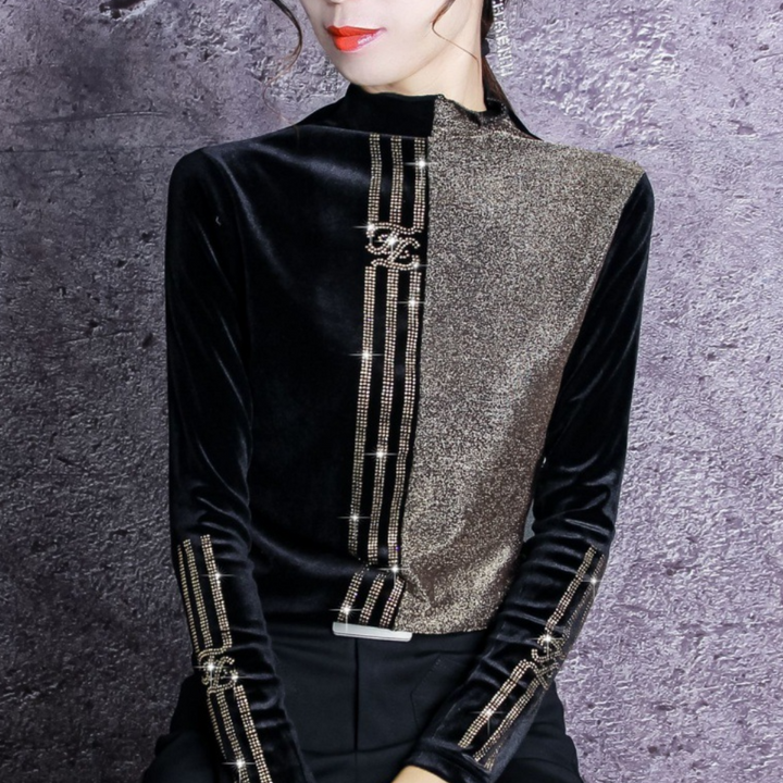 Ladies' Sweater with High Collar - Elise-XS-The Livary