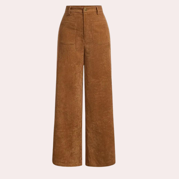 Stylish and Comfortable Brown Women's Trousers - Valeria-XS-The Livary