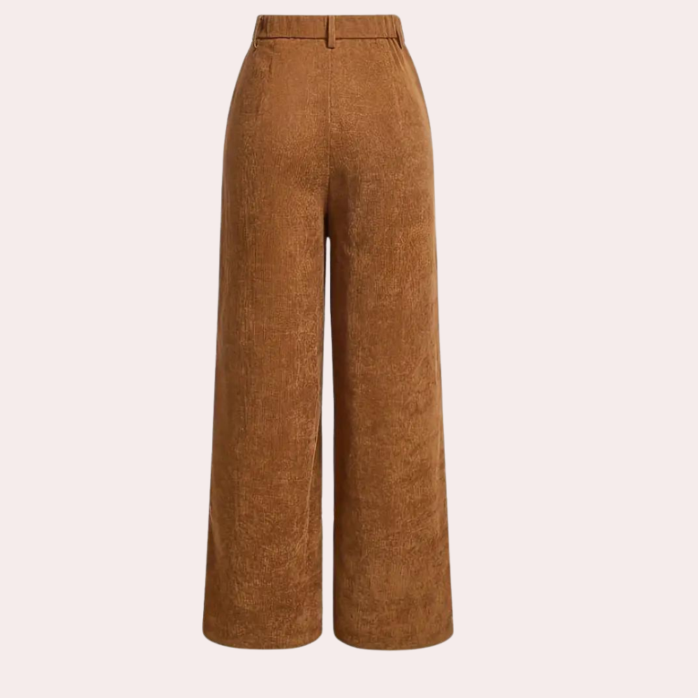 Stylish and Comfortable Brown Women's Trousers - Valeria-XS-The Livary