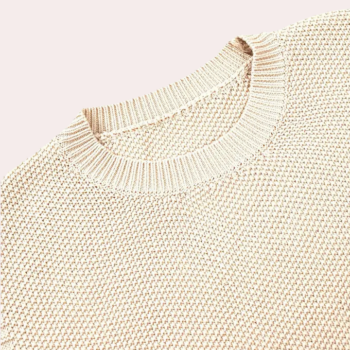 Sala - Hip Knitted Cardigan for Women-Apricot-XS-The Livary