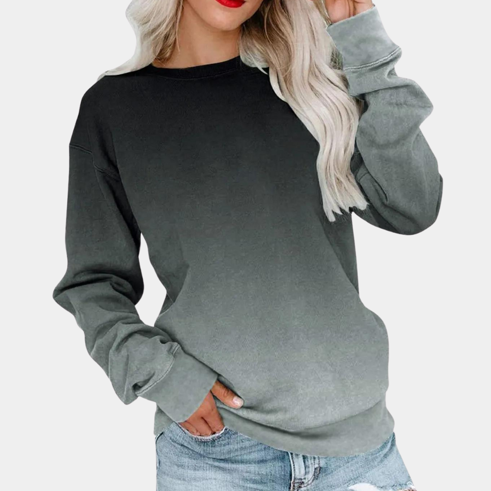 Jarra - Trendy Gradient Sweatshirt for Women-Grey-XS-The Livary