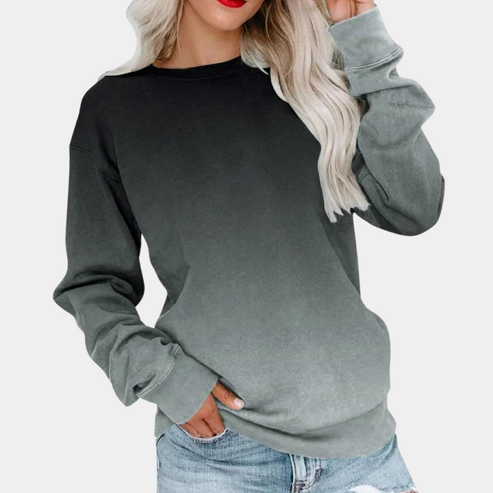 Jarra - Trendy Gradient Sweatshirt for Women-Grey-XS-The Livary