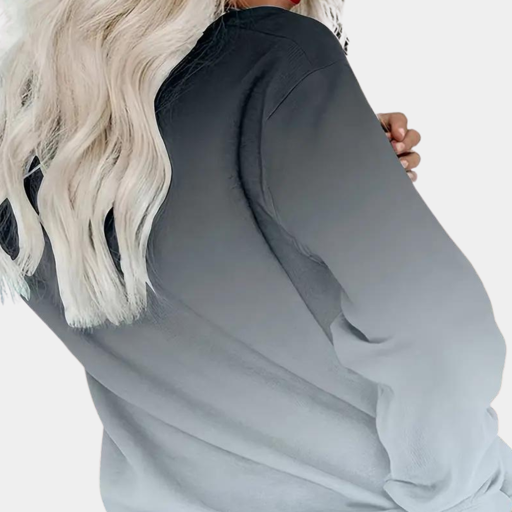 Jarra - Trendy Gradient Sweatshirt for Women-Grey-XS-The Livary