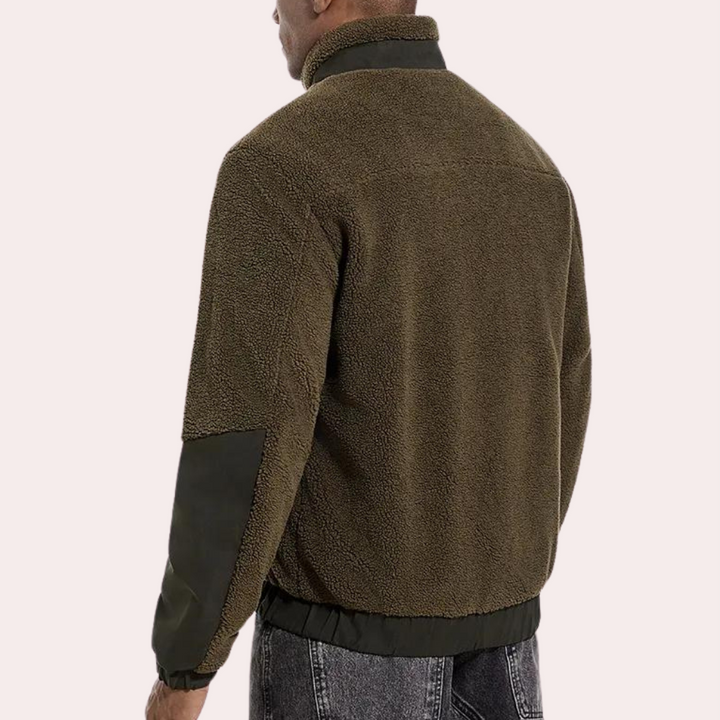 Warm Outdoor Jacket for Men - Ronan-Khaki-S-The Livary