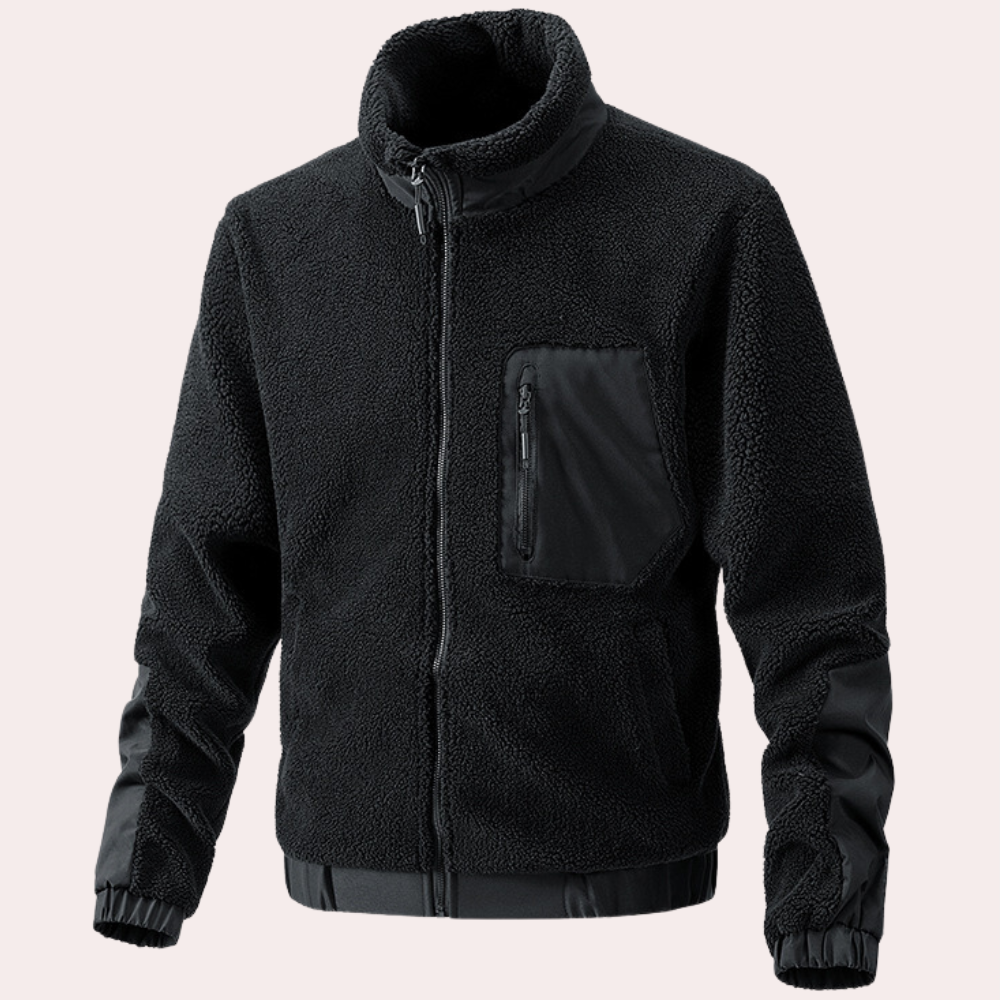 Warm Outdoor Jacket for Men - Ronan-Black-S-The Livary