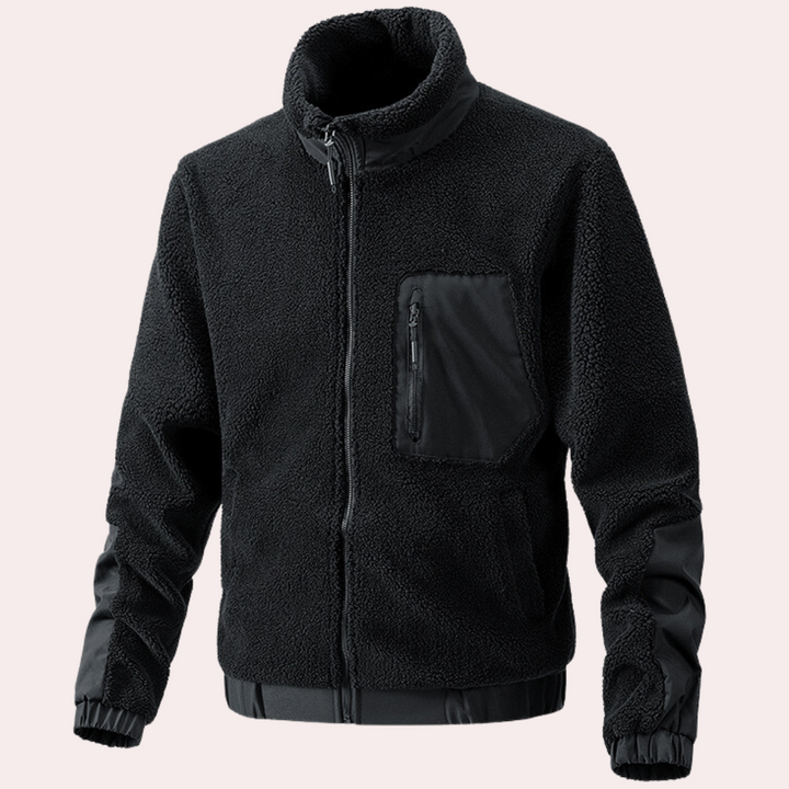Warm Outdoor Jacket for Men - Ronan-Black-S-The Livary