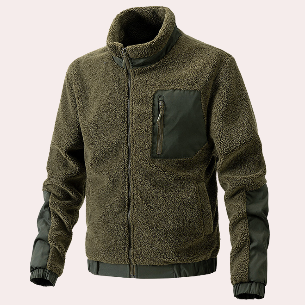 Warm Outdoor Jacket for Men - Ronan-Green-S-The Livary