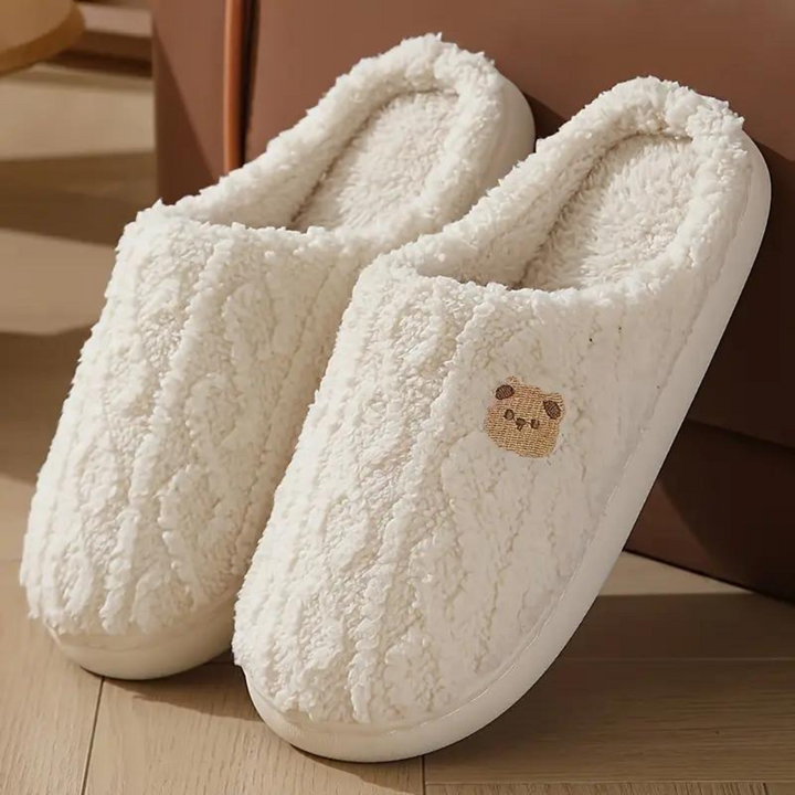 Tinsel - Comfy Soft Slippers for Women-White-3.5-The Livary