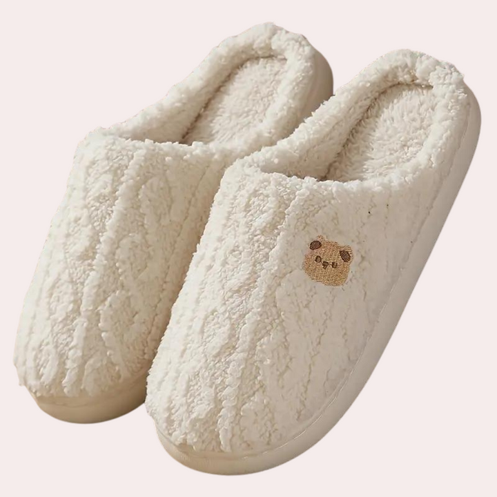 Tinsel - Comfy Soft Slippers for Women-White-3.5-The Livary