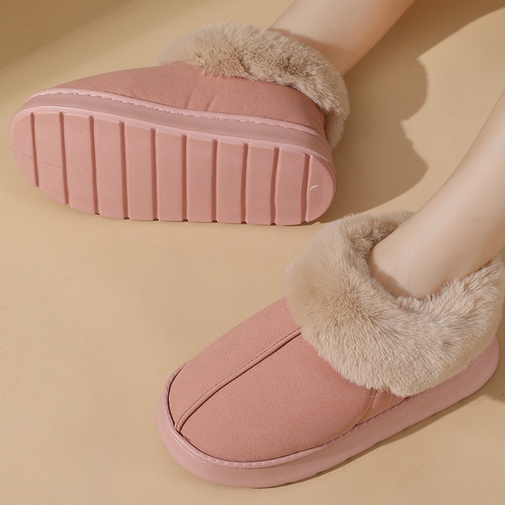 Soft and Warm Ladies Slippers - Nova-Black-2.5-The Livary