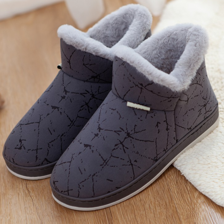 Warm Ladies' Slippers for Winter - Livia-Grey-2.5-The Livary