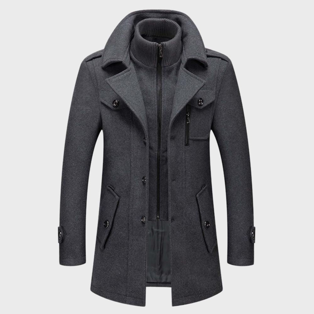 David - Casual Winter Jacket for Men-Grey-M-The Livary