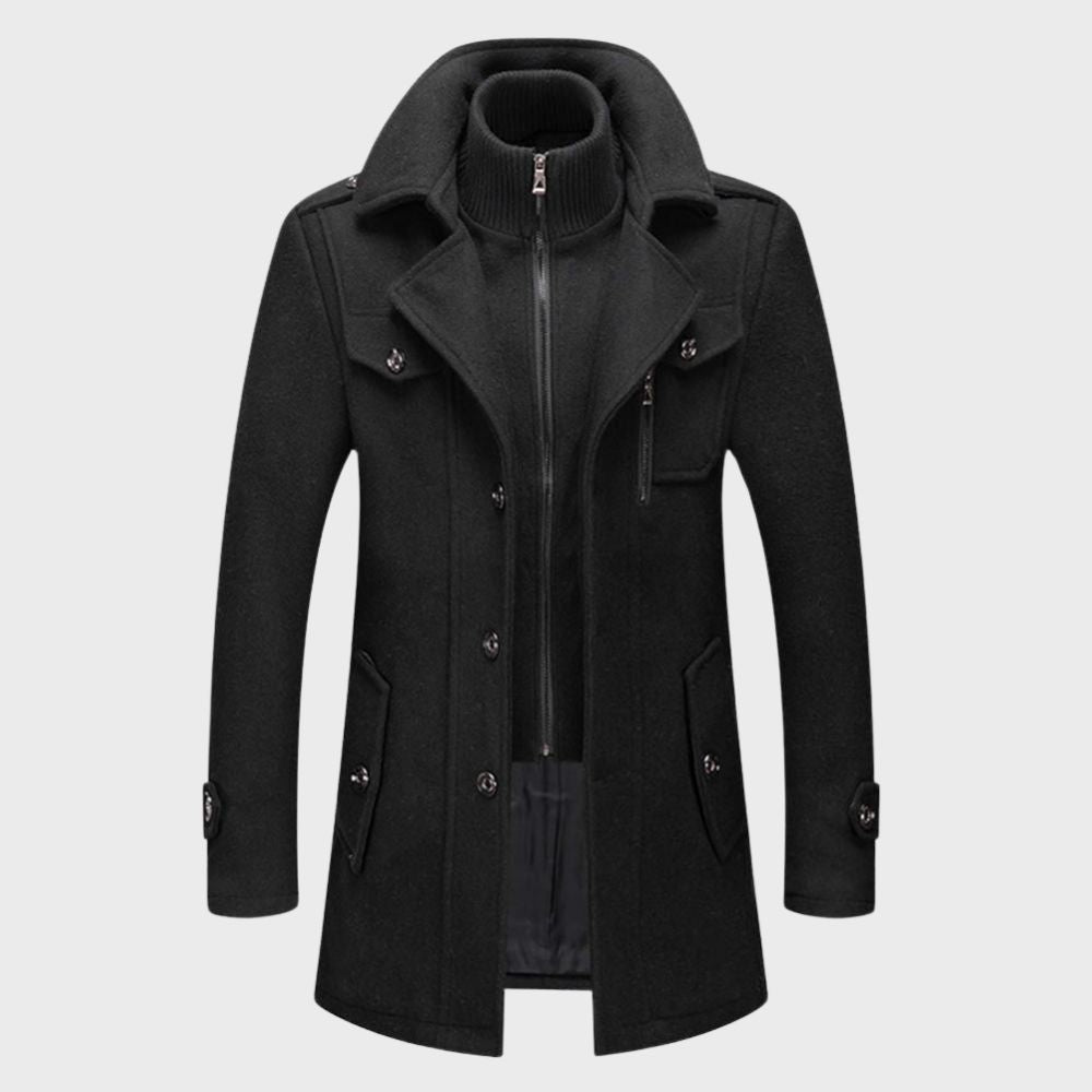 David - Casual Winter Jacket for Men-Black-M-The Livary
