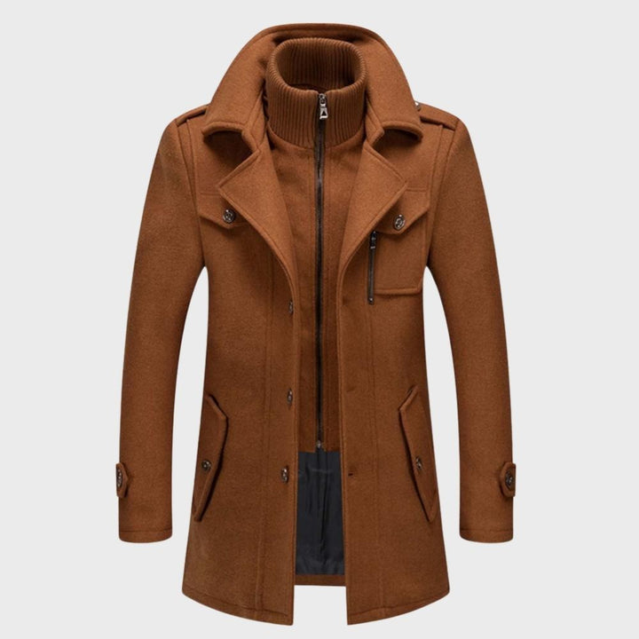 David - Casual Winter Jacket for Men-Khaki-M-The Livary
