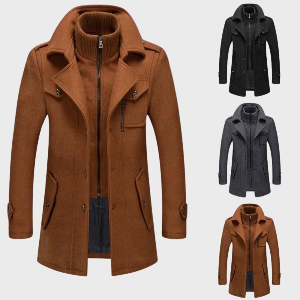 David - Casual Winter Jacket for Men-Grey-M-The Livary