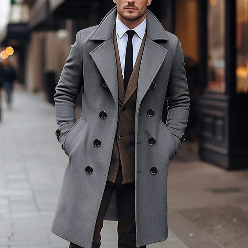Stylish Men's Jacket - Victor-Dark grey-S-The Livary