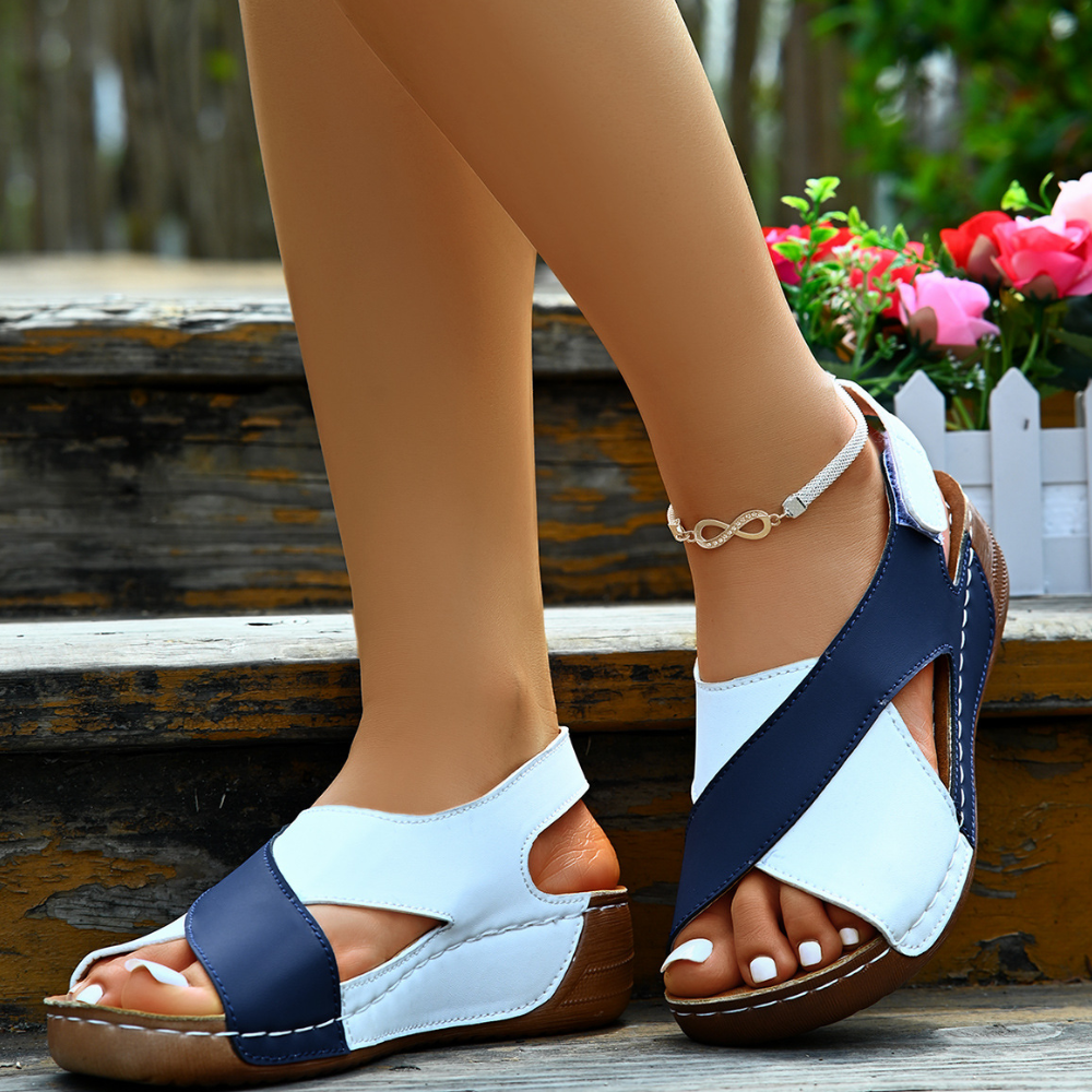 Yola - Comfortable Sandals-Orange-4-The Livary