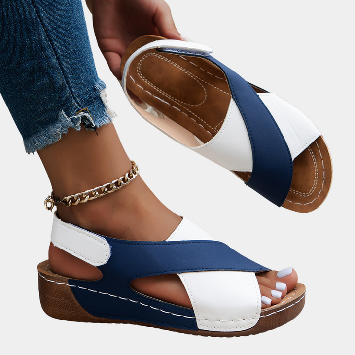 Yola - Comfortable Sandals-Orange-4-The Livary