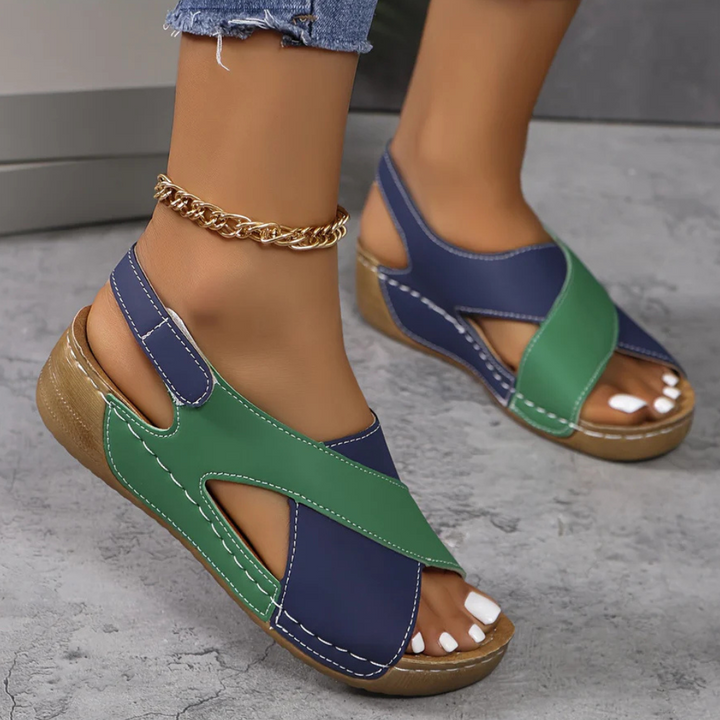 Yola - Comfortable Sandals-Green-4-The Livary