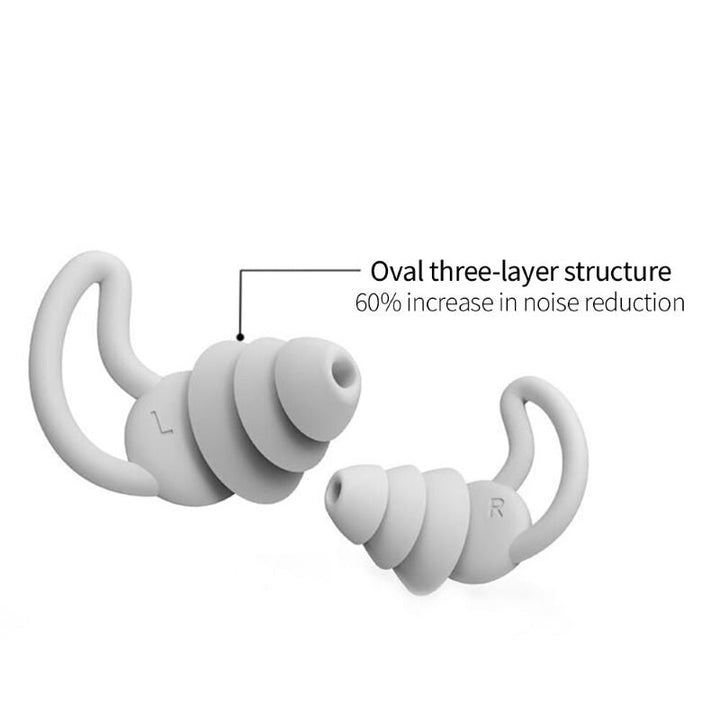 Soft Earplugs for Deep Sleep & Sound Reduction - Noctura-White-The Livary