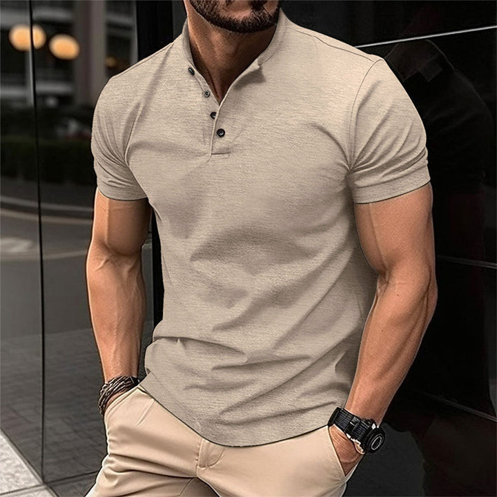 Maison - Stylish Polo Shirt for Men-Khaki-S-The Livary