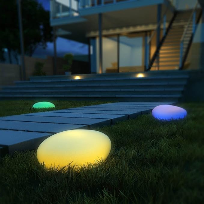 Atmospheric Wireless Garden Lamp - LumaStone-Medium (USB Rechargeable)-The Livary