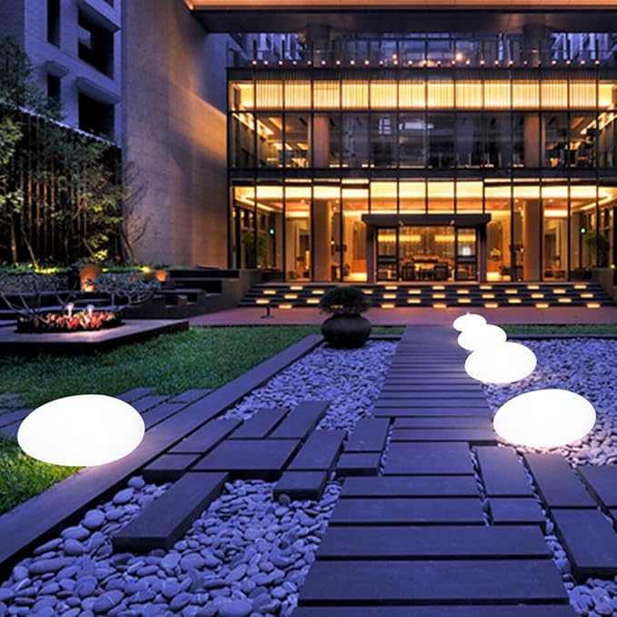 Atmospheric Wireless Garden Lamp - LumaStone-Medium (USB Rechargeable)-The Livary