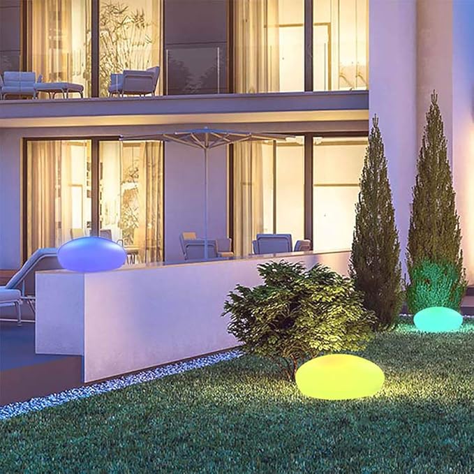 Atmospheric Wireless Garden Lamp - LumaStone-Medium (USB Rechargeable)-The Livary