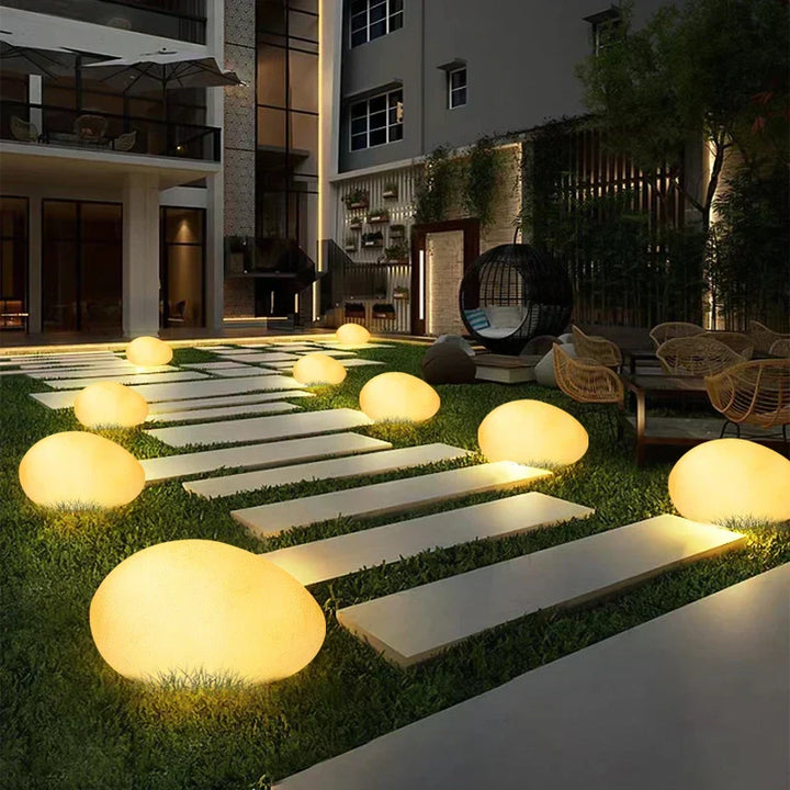 Atmospheric Wireless Garden Lamp - LumaStone-Medium (USB Rechargeable)-The Livary