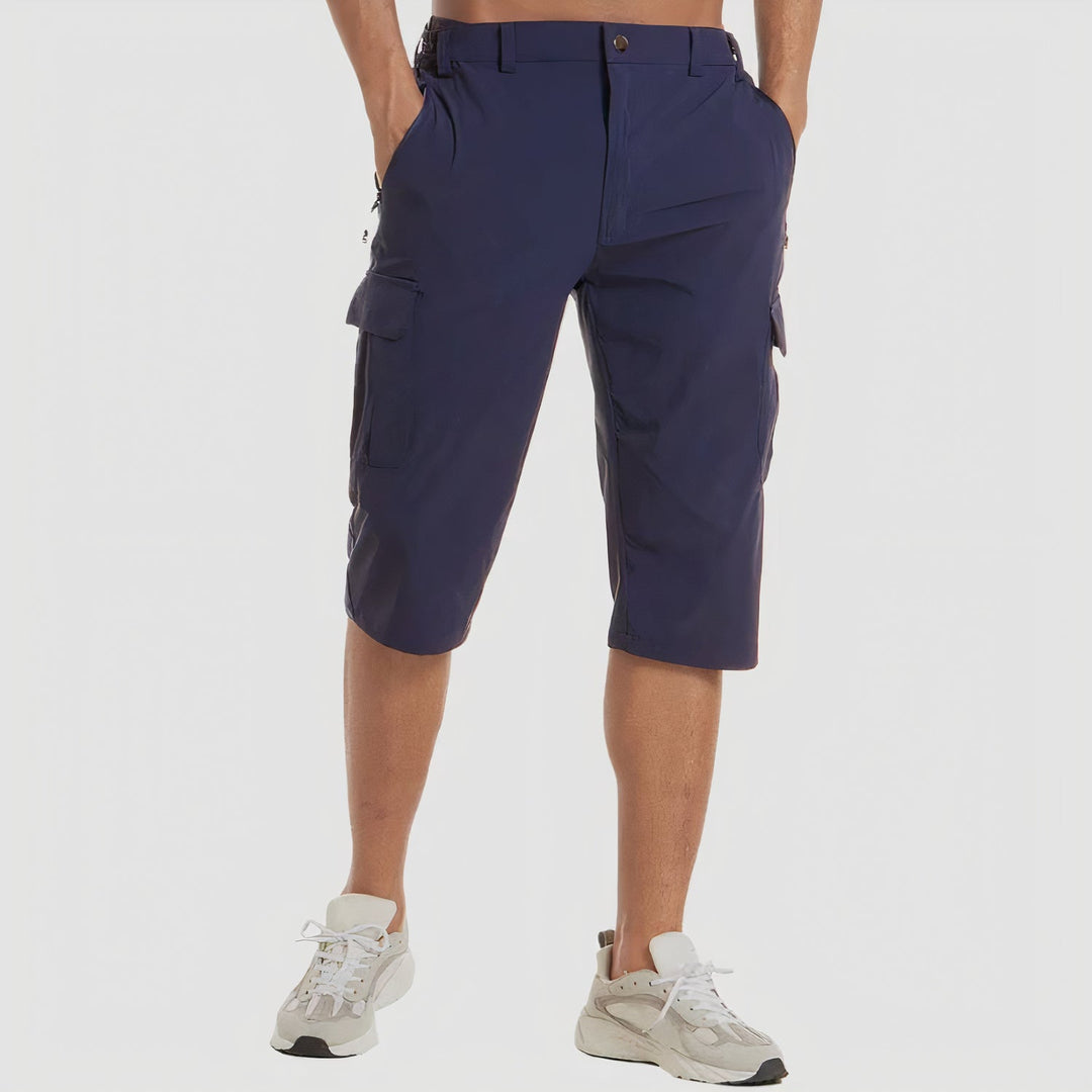 Quick-Drying Cargo Shorts for Men – Rowan-Dark blue-S-The Livary